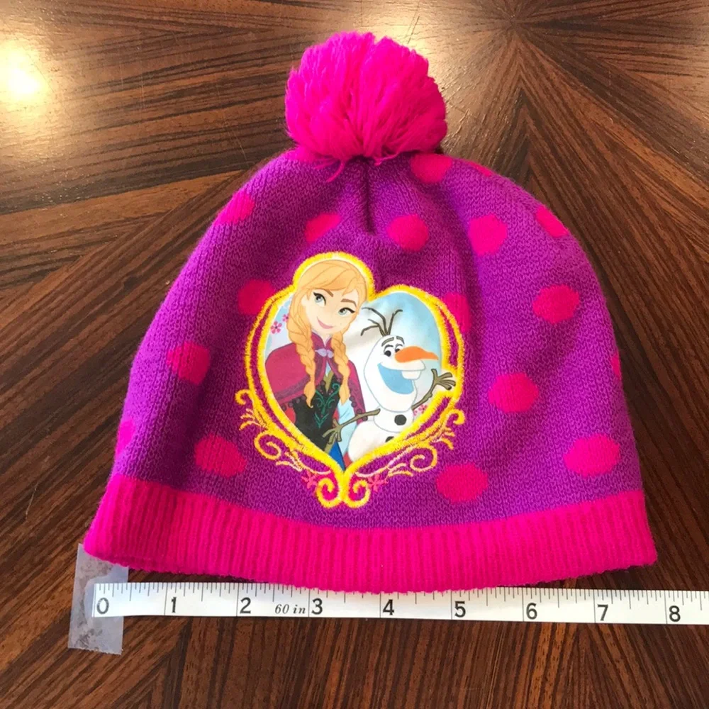 Disney Frozen Anna & Olaf Pom Pom Beanie